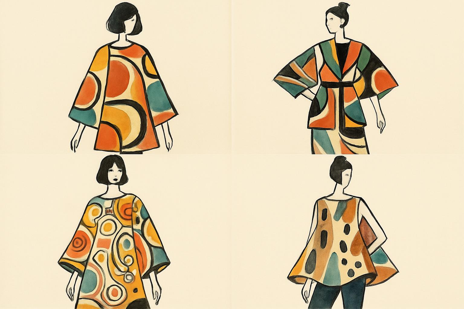 AI风格化服饰插画